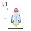 LED-neonlicht MANTA SNL91MT Style RAKETA – decoratief LED-neonpaneel, model SNL91MT