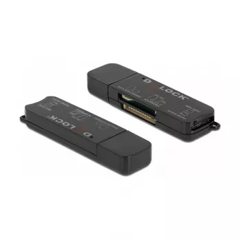 Kaartlezer DeLOCK SuperSpeed USB voor SD Micro SD MS