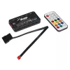 Akyga AK-CA-73 RGB-ventilatorcontroller met afstandsbediening, 12 aansluitingen (10 ventilatoren + 2 LED-strips), Molex-stroomvoorziening