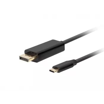 LANBERG CA-CMDP-10CU-0030-BK videokabel-adapter, 3 m, USB Type-C naar DisplayPort, 4K@60Hz/144Hz ondersteuning