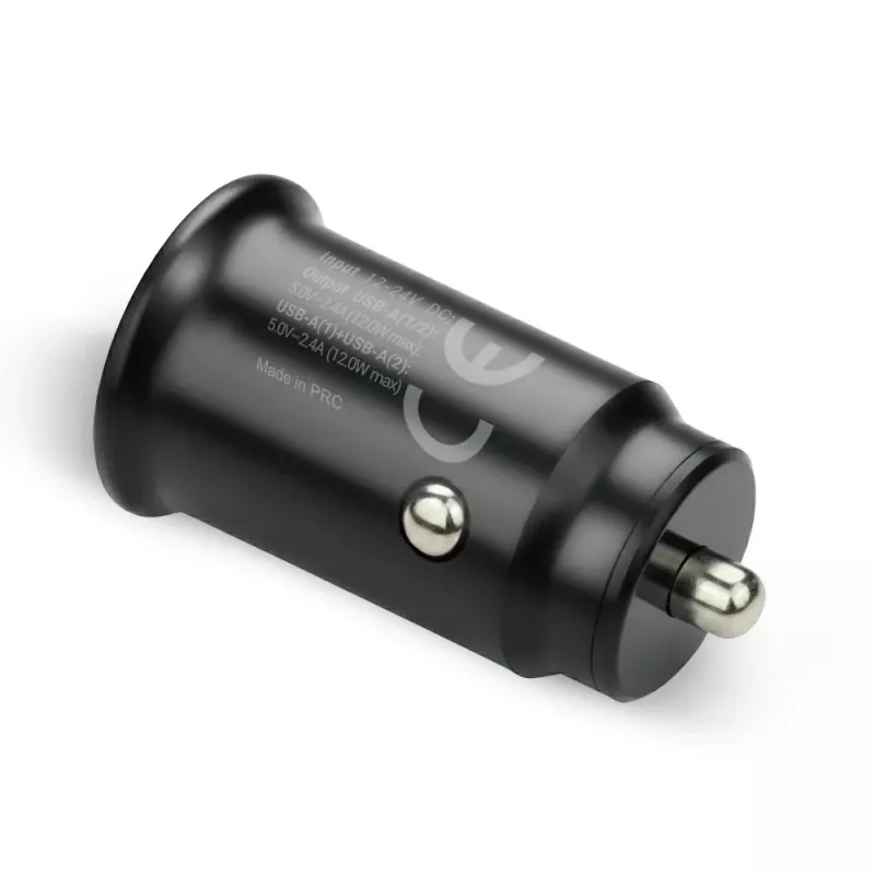 Auto-oplader everActive CC-25 — 2x USB-aansluitingen, 12W totaalvermogen, 12V–24V voertuigstroom