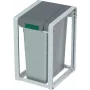 Afvalbak Hailo ProfiLine Öko XL 0935-202 38 l, grijs