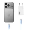 Akyga AK-CH-32 platte GaN-USB-C-oplader 65 W, 2 x USB-C PD, wit