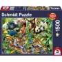 Schmidt Spiele 57385 Kunterbunte Tierwelt puzzel, 1500 stukjes, dieren, vanaf 12 jaar