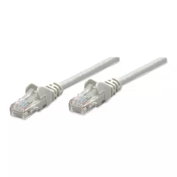 Intellinet netwerk-patchkabel, Cat6, 2 m, grijs, CCA, U/UTP, PVC, RJ45, vergulde contacten, rastongbescherming, knikbeschermingshuls, levenslange garantie