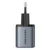 Vention FEWH0-EU 30W GaN-oplader — 1× USB-C, 1× USB-A, 30 W, zwart