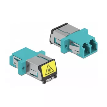 DeLOCK 86900 glasvezelkoppeling LC duplex bus-bus multimode aqua