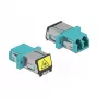 DeLOCK 86900 glasvezelkoppeling LC duplex bus-bus multimode aqua