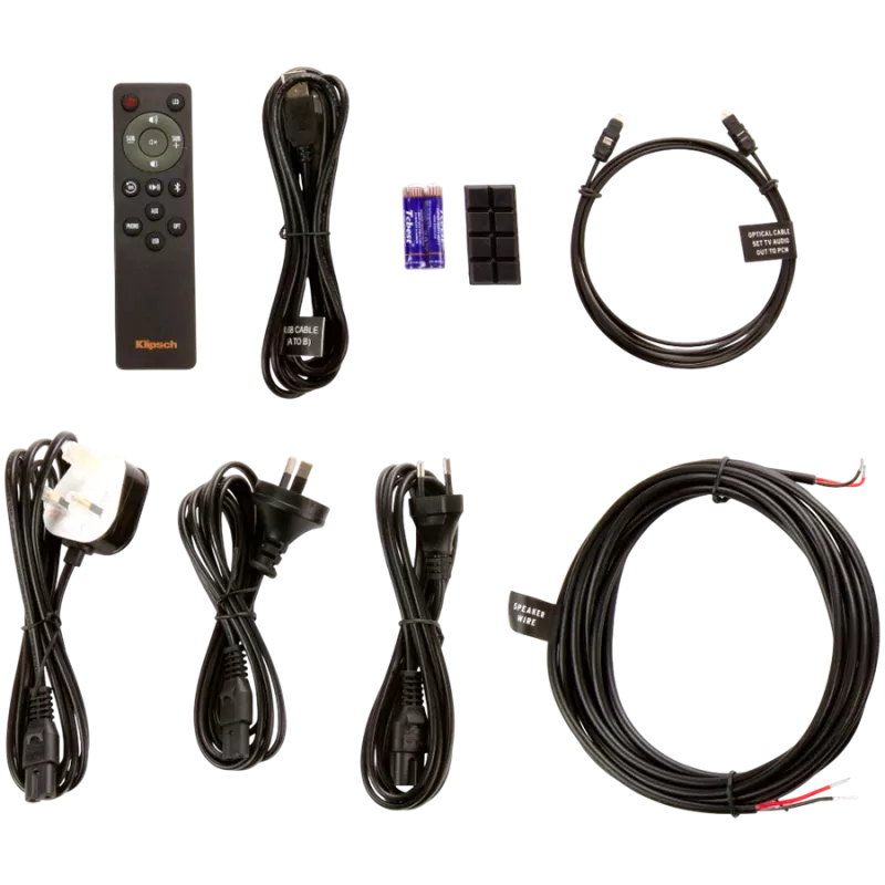 Actieve regalluidspreker KLIPSCH R-51PM — bedraad & draadloos, 120 W, zwart/koper