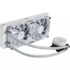 Vloeistofkoelingsset Cooler Master MasterLiquid 240L Core ARGB wit — 240-mm-radiator, 120-mm-ventilator, ondersteunt LGA1700/AM5/AM4 en oudere sockets