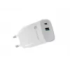 Bedrade oplader voor mobiele apparaten NATEC NUC-2140, 30W, USB-C PD 3.0 + USB-A, Samsung AFC, wit