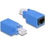 Gender-changer-adapter DeLOCK 64803 RJ45 blauw