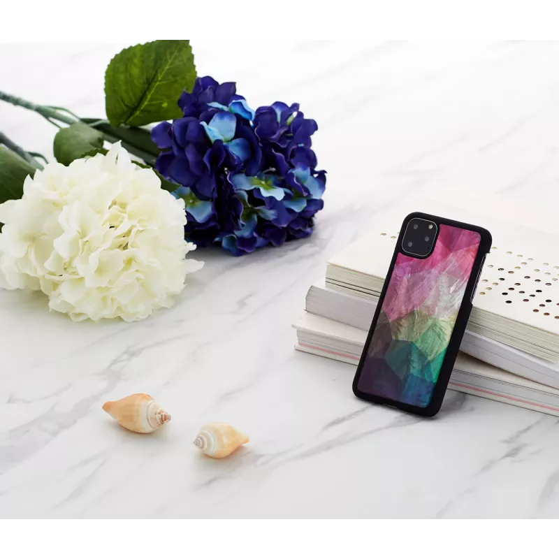 Beschermhoes iKins voor iPhone 11 Pro Max – Water Flower zwart