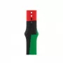 Band Apple 44mm zwart Unity sportband S/M zwart groen rood
