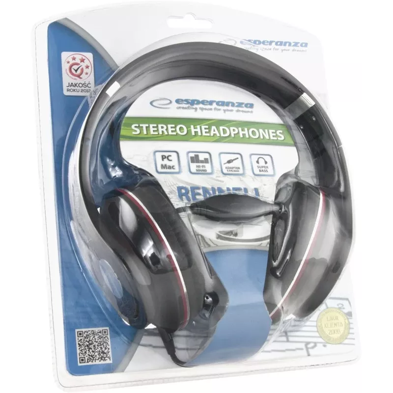 Esperanza EH141K hoofdtelefoon/headset hoofdband zwart