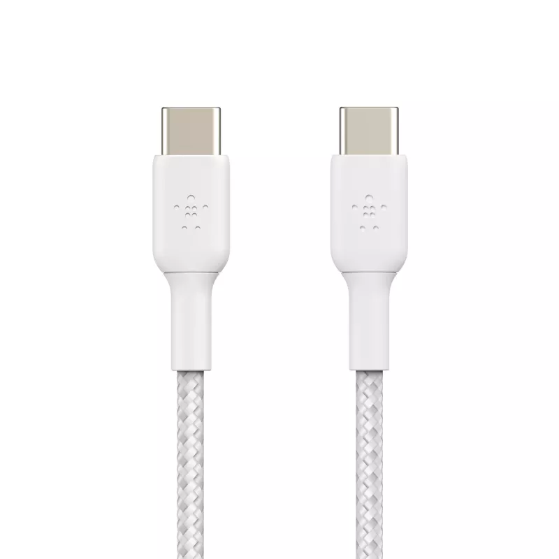 Belkin BOOST CHARGE - USB-kabel - 24-pins USB-C (m) naar 24-pins USB-C (m) - USB 2.0 - 2 m - wit