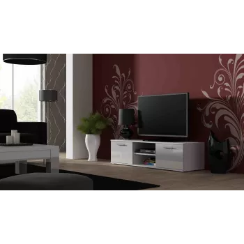 Cama tv-standaard SOHO 140 wit/wit glanzend