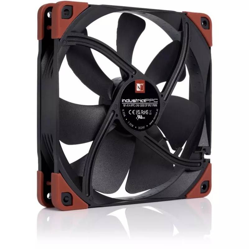 Noctua NF-A14 industrialPPC-24V-3000 SP 140mm behuizingsventilator