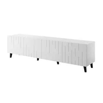 TV-meubel cama meble BARI 200x42x52 wit mat — 200×42×52 cm