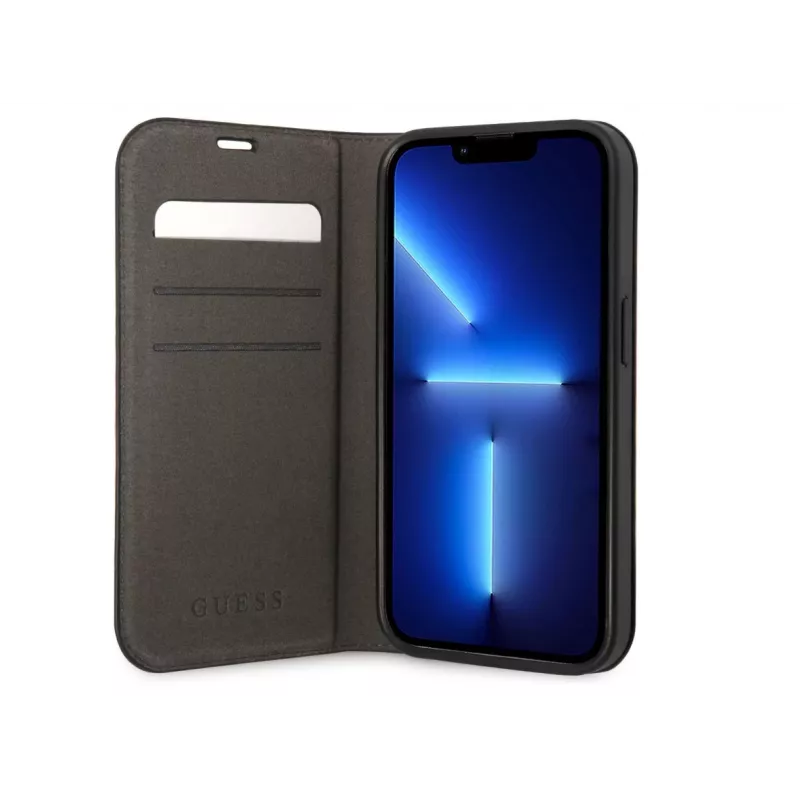 GUESS | Book Case | Apple | iPhone 14 Pro Max | rubber/silicone | zwart