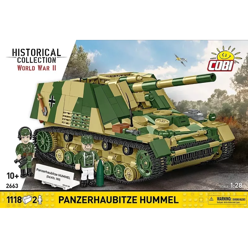 Bouwset Cobi Panzerhaubitze Hummel 1118 onderdelen modelbouwpakket