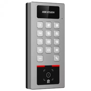 Toegangscontroller Hikvision DS-K1T502DBWX-QR — biometrische/QR-terminal (model DS-K1T502DBWX-QR)