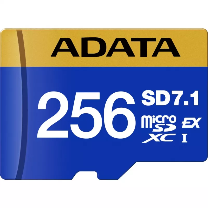 ADATA Premier Extreme microSDXC SD7.1 Express geheugenkaart 256GB, leessnelheid 800 MB/s, schrijfsnelheid 700 MB/s, UD256GEX3L1-C
