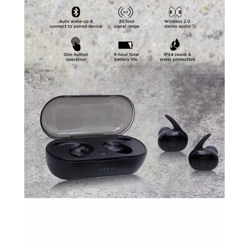 Earbuds V.Silencer Ture Wireless Earbuds zwart/rood