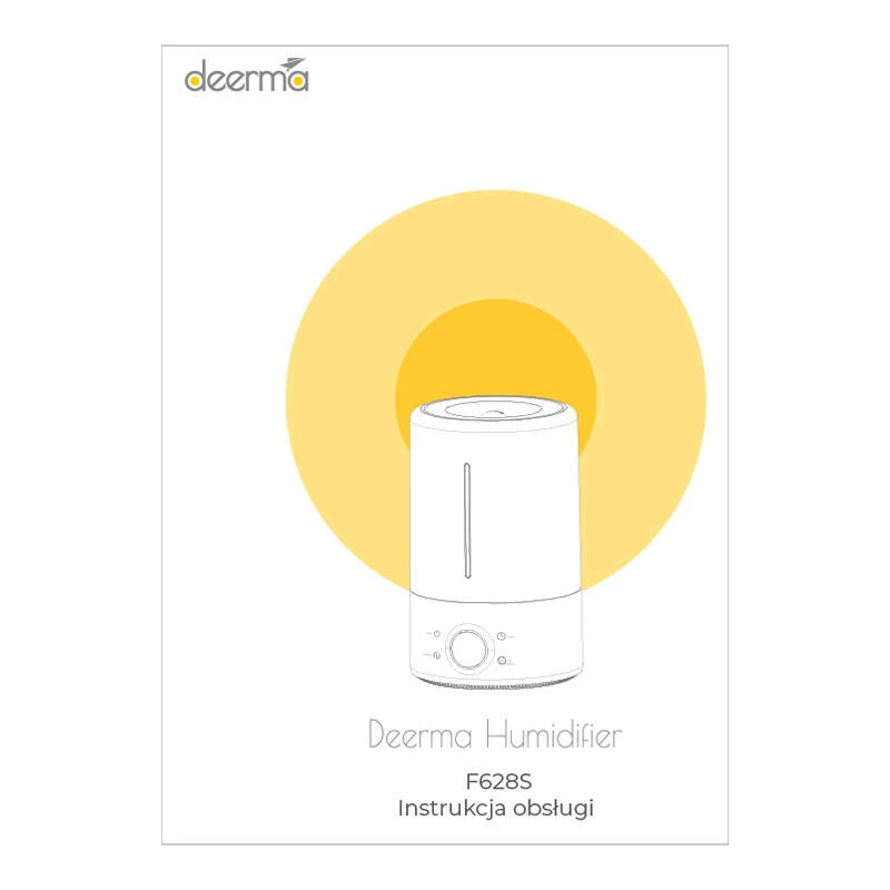 Deerma F628S ultrasone luchtbevochtiger, 5 L, wit