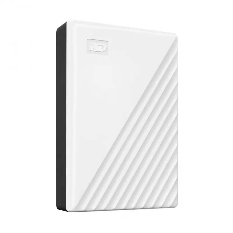 Western Digital WD My Passport 5 TB wit USB 3.0 / 2,5 inch, 19,15 mm / 256-bits versleuteling / WD Backup / wit (WDBPKJ0050BWT-WESN)