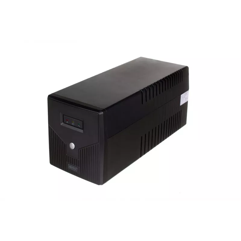 Digitus DN-170065 line-interactive UPS, 1000VA / 600W, 4x Schuko, 2x 12V/7Ah