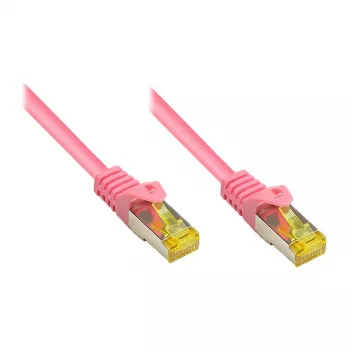 Good Connections patchkabel met Cat.7 ruwkabel magenta 0,15 m