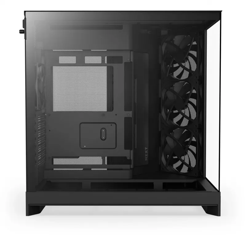 NZXT H9 Air Flow (2025) large dual-chamber mid tower behuizing - zwart