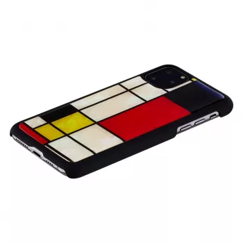 Smartphonehoesje iKins voor iPhone 11 Pro Max – Mondrian zwart beschermhoes