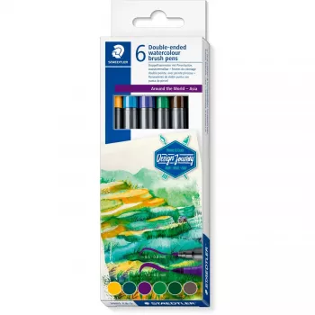 Kleurpotloodset Staedtler Design Journey Around the world Azië 3001 C6-5 — assorti kleuren