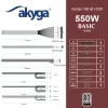 Akyga Basic AK-B1-550 ATX-voeding 550 W, 120-mm-ventilator, passieve PFC, grijs