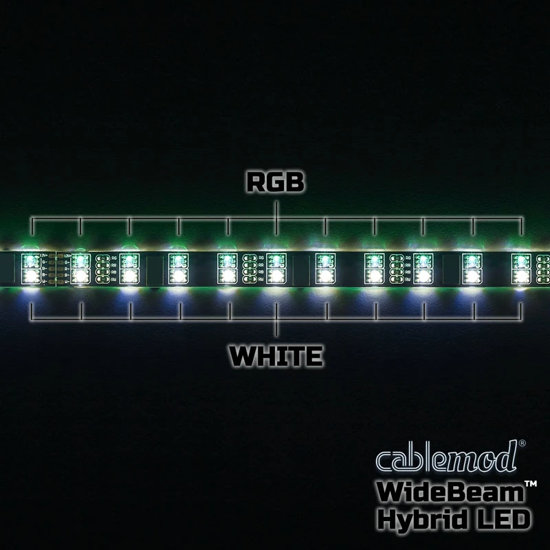 LED-strip CableMod CM-LED-60-D60RGBW-RK wit RGB 60 cm