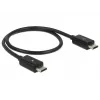 USB-kabel DeLOCK 83570 USB 2.0 0,3 m USB B Zwart