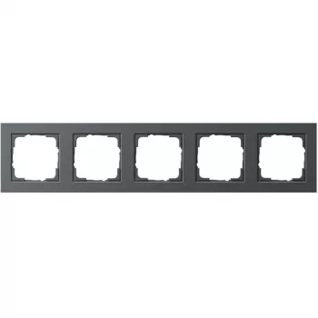 GIRA 021523 lijst 5-voudig antraciet E2 5-voudig E2