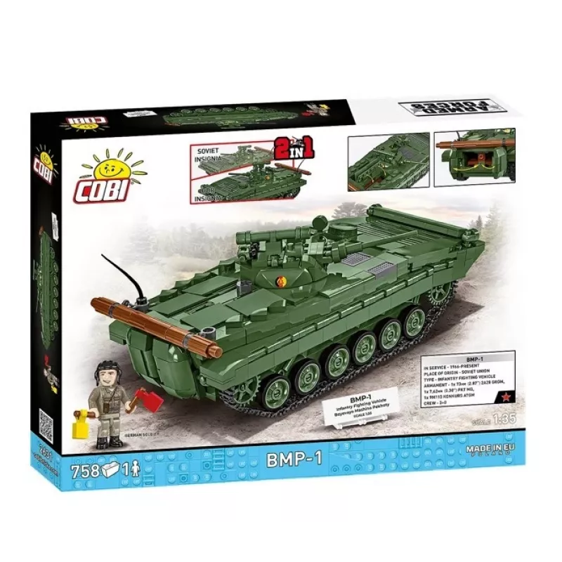 Constructieset Cobi Blocks BMP-1 758 onderdelen – schaalmodel bouwstenen