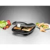 Sandwichmaker Rommelsbacher ST 1410 — 4 sandwiches, 1400 W, antiaanbakplaten, zwart/zilver