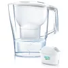 Waterfilterkan BRITA Aluna transparant wit — 2,4 l totaal / 1,4 l gefilterd, MAXTRA, vaatwasserbestendig
