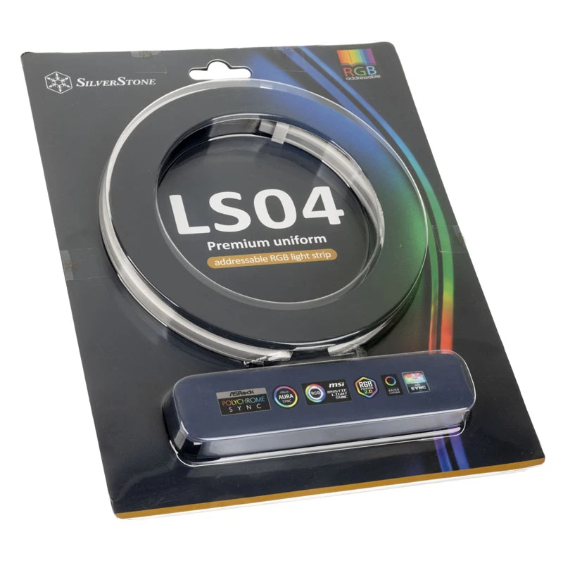 SilverStone LS04, ARGB LED-strip, 2-pack - wit