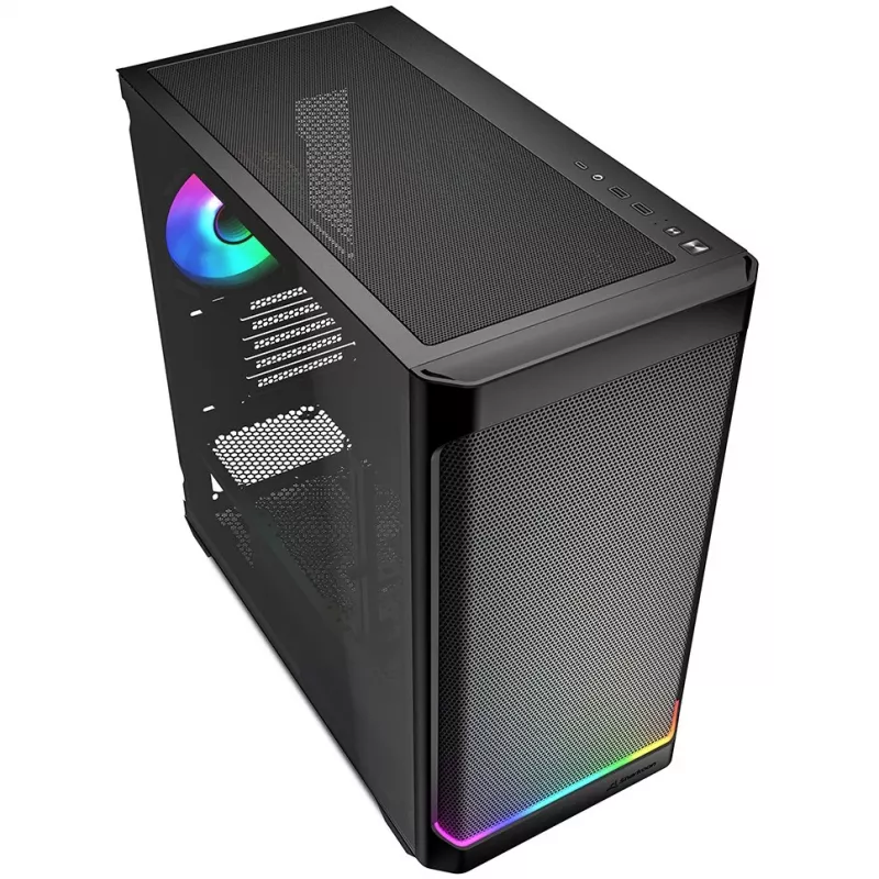 Sharkoon MK4W RGB Strip micro tower zwart