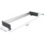 19-inch DIN-railpaneel DELOCK 67283 — horizontale/verticale montage voor DIN-railsystemen