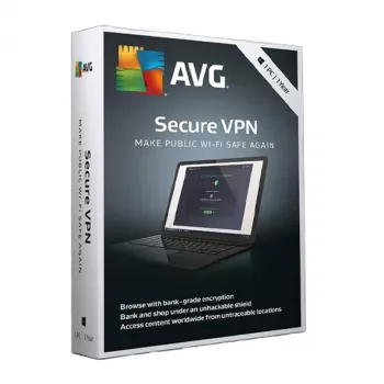 AVG Secure VPN licentiesleutel (1 apparaat, 1 jaar)