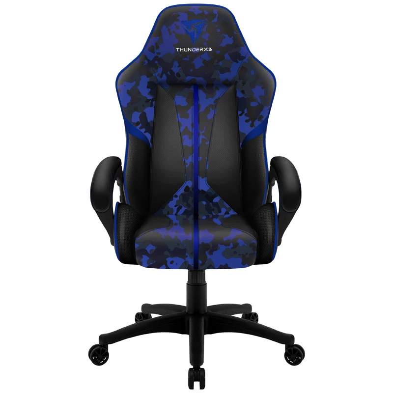 Gaming-stoel thunder x3 BC1 Camo Blue met in hoogte verstelbare en kantelbare zitting