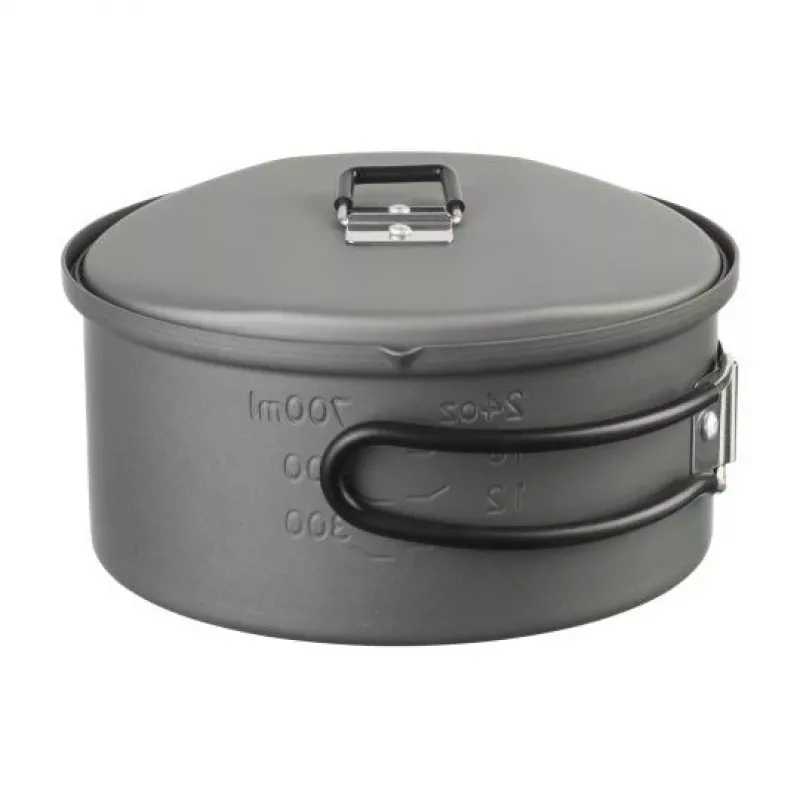 ESBIT PT1100HA Campingkookgerei – aluminium pan 1,1 L, Ø14,8 cm, 227 g, zwart