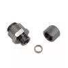 Klemringfitting voor koperen buizen, Koolance NZL-CU06 – voor 6 mm buitendiameter buizen op G 1/4 inch BSPP, zilver