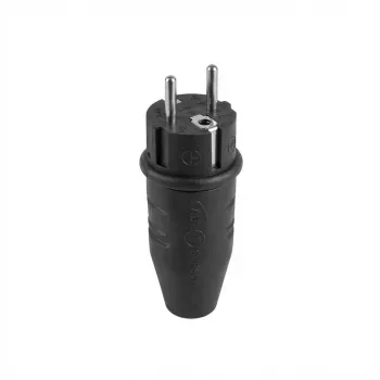 ABL Sursum ABL rubberen SCHUKO-stekker 100000039 TPE zwart IP44 tot 3x 2,5 mm (100000039)